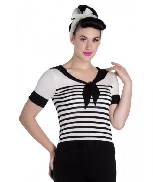 Hell Bunny Coco Striped Top