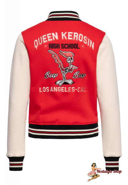 Queen Kerosin - Collegejacke Road Runner - High School» Rot