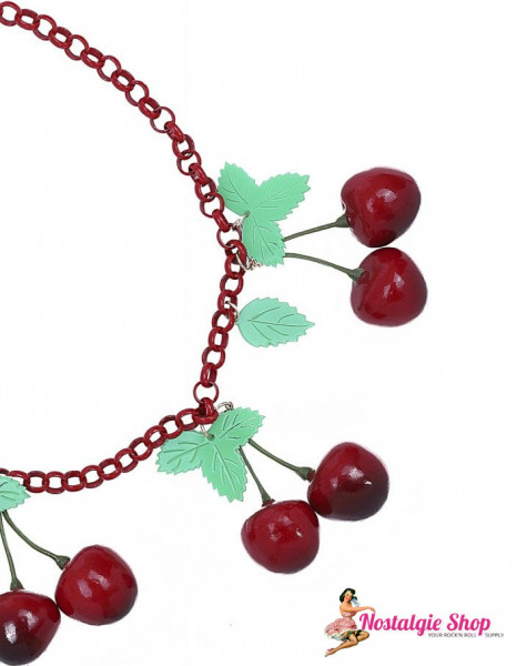 40s Cherry Necklace by Collectif