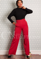 Miss Candyfloss - Nicolette-Rose Wide leg stretch pants Miss Candyfloss - Nicolette-Rose Wide leg stretch pants