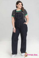 Hell Bunny Elly May Latzhose blau Hell Bunny Elly May Latzhose blau