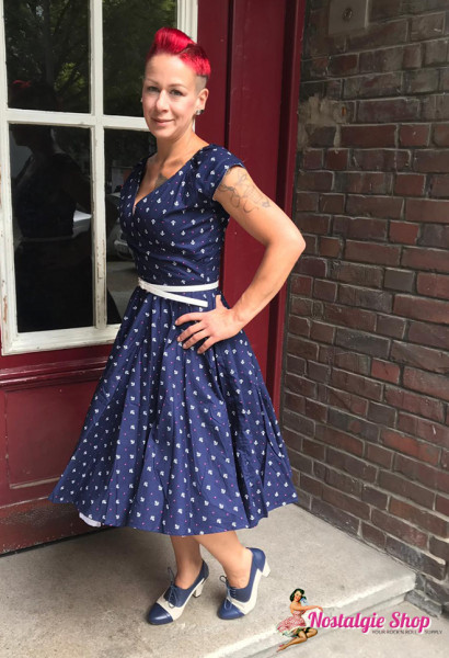 Sailor Swing Dress Anchor and Stars