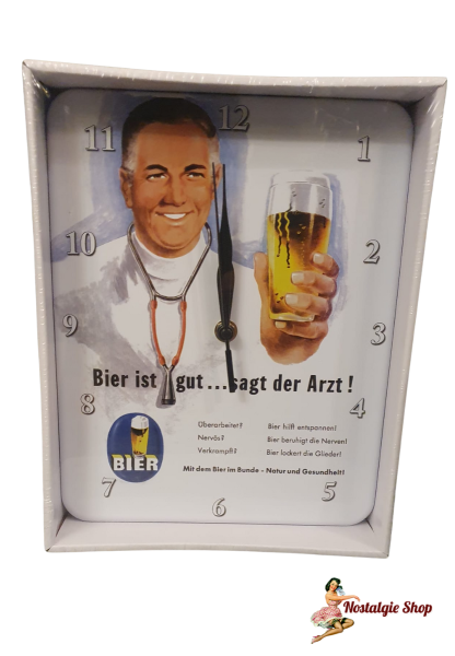 Blechschild Wanduhr NEU- - Verschiedene 50s Motive