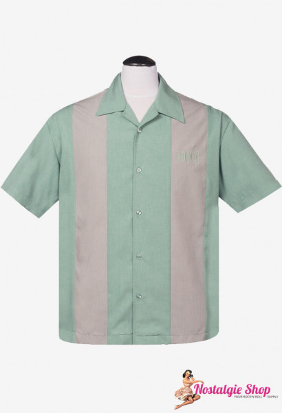 Steady Bowling Shirt - Simple Times mint