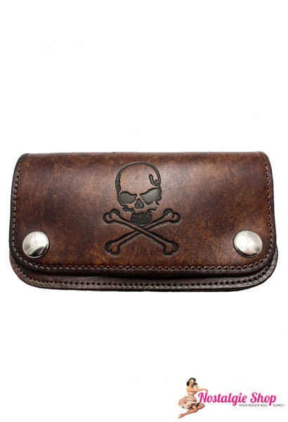 Running Bear Portemonnaie Skull Schädel, Biker Wallet Chain