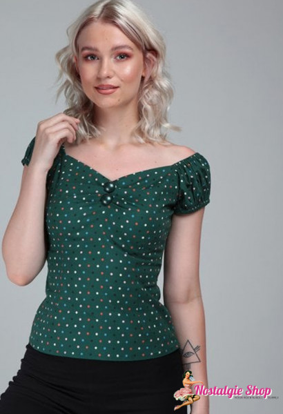 Collectif Dolores Top Polka Dot