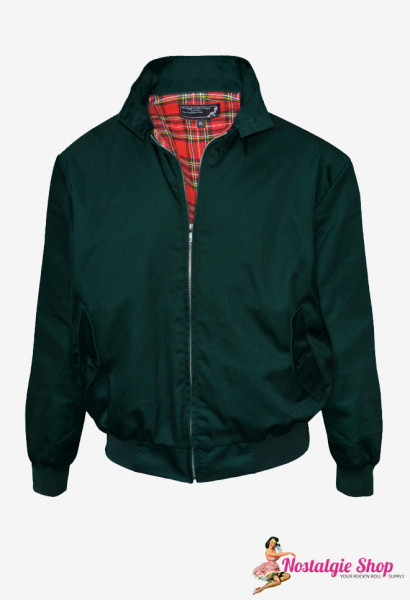 Harrington Jacke - flaschengrün Oldschool Farbe