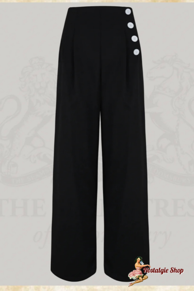 The Seamstress of Bloomsbury - "Tailored Lana" Marlenehose in Schwarz
