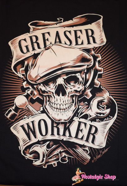 Nano Barbero Rockabilly T-Shirt Greaser Worker