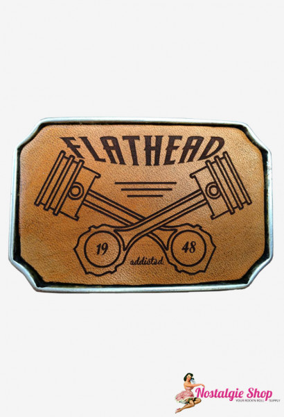 Rock cat Roll Buckle Leder - Flathead Addicted