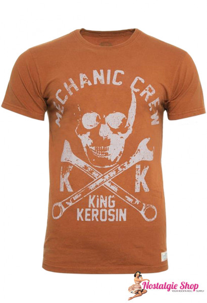 King Kerosin - Mechanic Crew Totenkopf T-Shirt