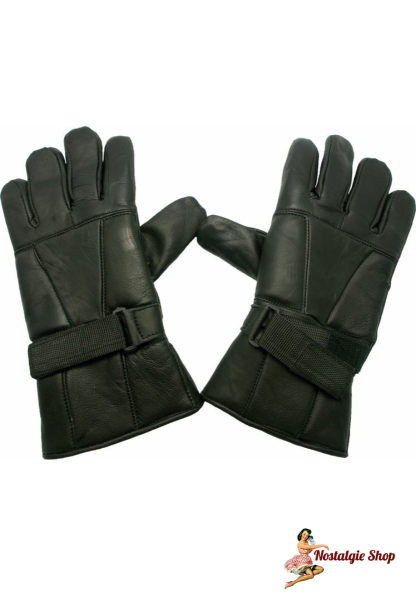 Winter Leder Bikerhandschuhe gefüttert