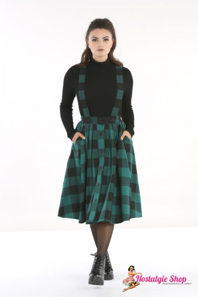Hell Bunny Plate Skirt - Teen Spirit Pinafore