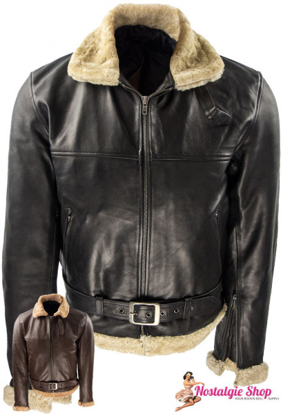 B3 Fliegerjacke 1930er - braun oder schwarz