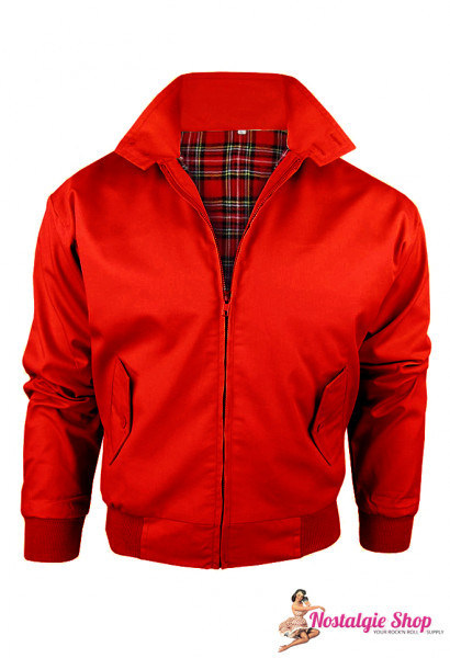 Harrington Jacke Übergröße - James Dean rot 3xl-9xl